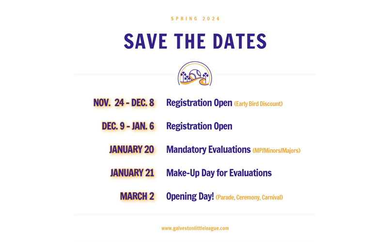 SAVE THE DATES